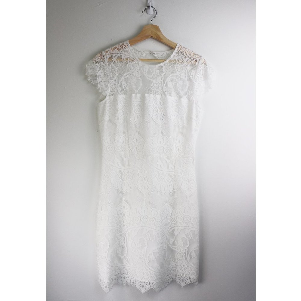 NEW BB Dakota Rhianna Illusion Yoke Lace Dress 8 - Picture 4 of 8